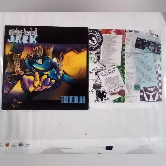 😎RARE Spring Heeled Jack Static World View Vinyl LP😎 - Picture 2 of 6